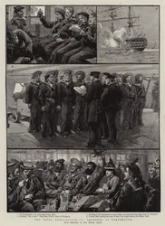 Die Marine-Mobilisierung, ein Geschwader in Portsmouth